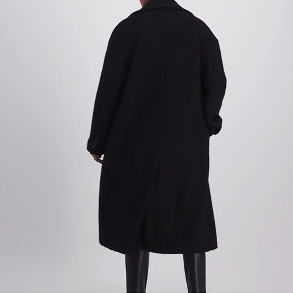 KARL LAGERFELD PARIS Women's Double-Breasted Overcoat - Picture 3 of 9